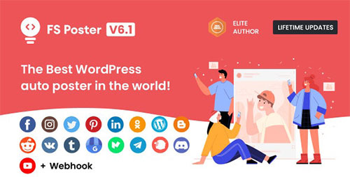 CodeCanyon - FS Poster v6.1.0 - WordPress Auto Poster & Scheduler - 22192139 - NULLED