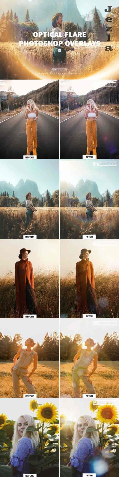 100 Optical Flare Overlays