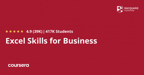 Coursera – Excel Skills for Business Specialization