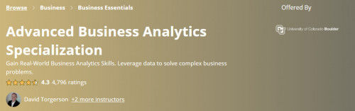 Coursera – Advanced Business Analytics Specialization