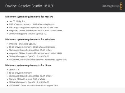 Blackmagic Design DaVinci Resolve Studio 18.0.3.0005 Win x64