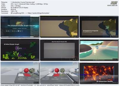 The Ultimate 2D & 3D Shader Graph VFX Unity  Course