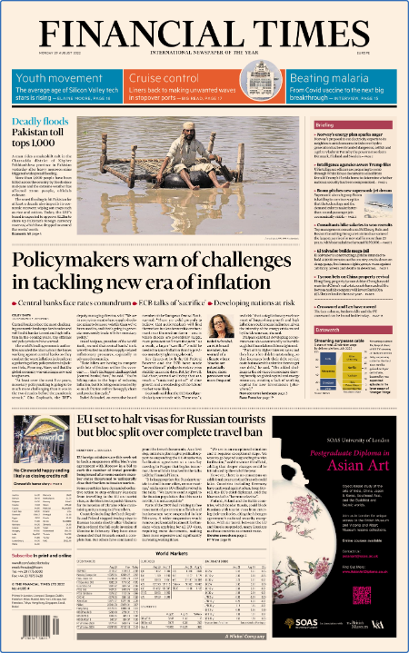 Financial Times Europe - August 25, 2022