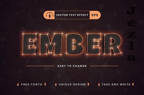 Ember - Editable Text Effect - 10200573 Ember - Editable Text Effect - 10200573