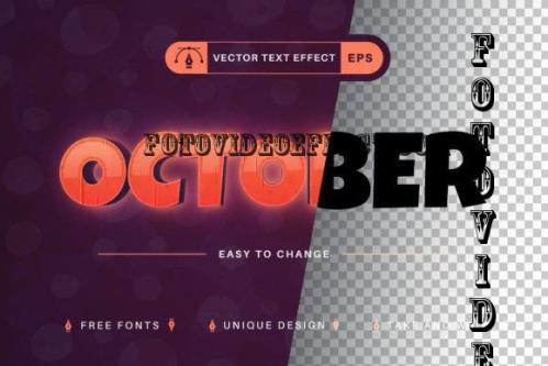 Halloween October - Editable Text - 10200322