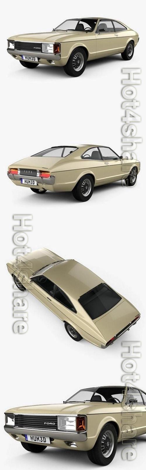 Ford Granada coupe EU 1972 3D Model