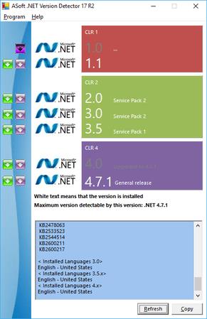 ASoft .NET Version Detector  22 R2