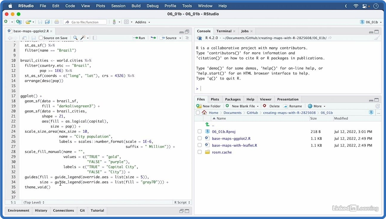 Linkedin Learning Creating Maps with R XQZT