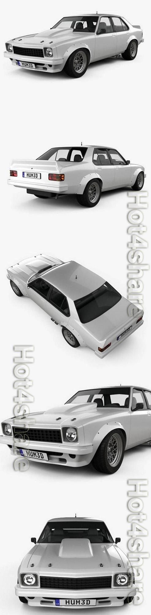 Holden Torana 4-door Race Car 1977 3D Model