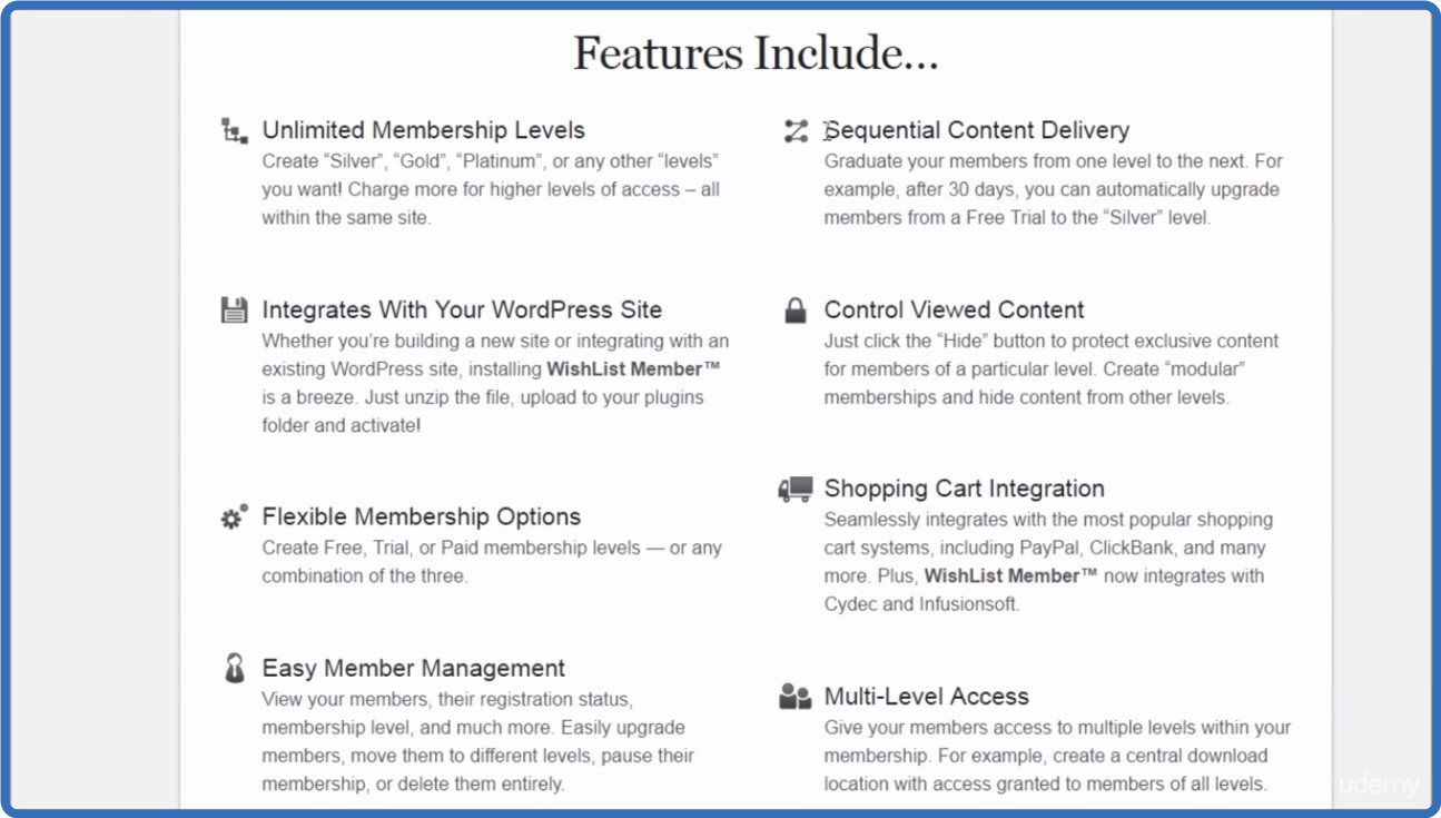 UDEMY Membership Site Membership Recurring Home Business Model