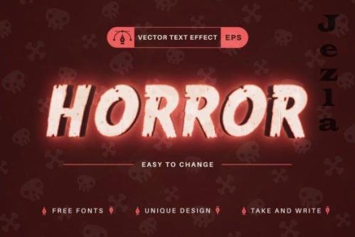 Horror Glow - Editable Text Effect - 10200935