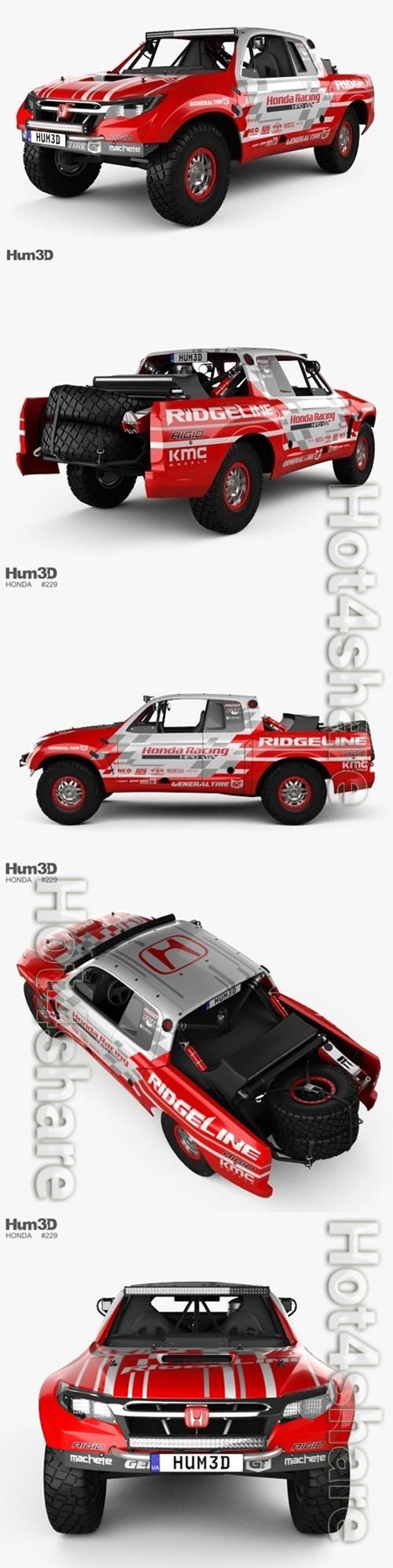 Honda Ridgeline Baja Race Truck 2016 3D Model