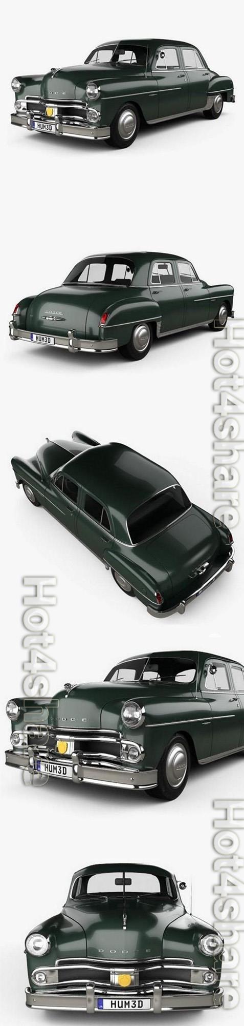 Dodge Coronet sedan 1950 3D Model
