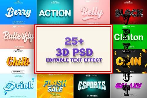 3D Text Effect Style Bundle - 29 Premium Graphics