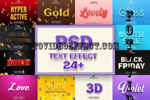 3D Text Effect Style Bundle - 26 Premium Graphics