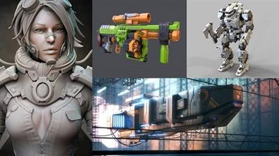 Domestika - Introduction to Hard Surface  Modeling 78a2d91ad0d9313bf8b4100f99b07f89