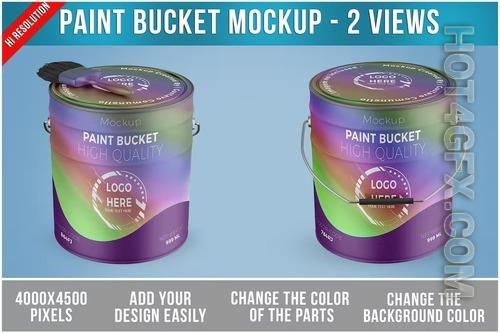Paint Bucket Mockup PSD