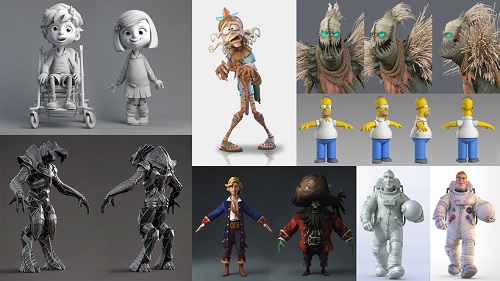 Professional Modelling of 3D Cartoon Characters