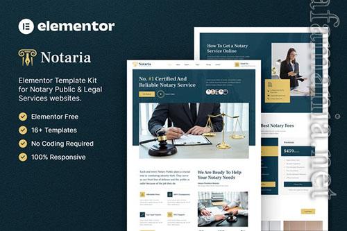 ThemeForest - Notaria – Notary Public & Legal Services Elementor Template Kit - 39925329