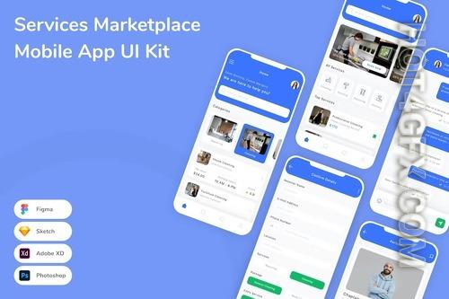 Services Marketplace Mobile App UI Kit