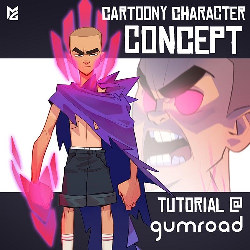 Gumroad - Cartoony Character Concept Tutorial - Max Grecke