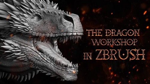 Artstation - CG Sphere Dragon Workshop + Brushes Sculpt Your First Dragon In Zbrush