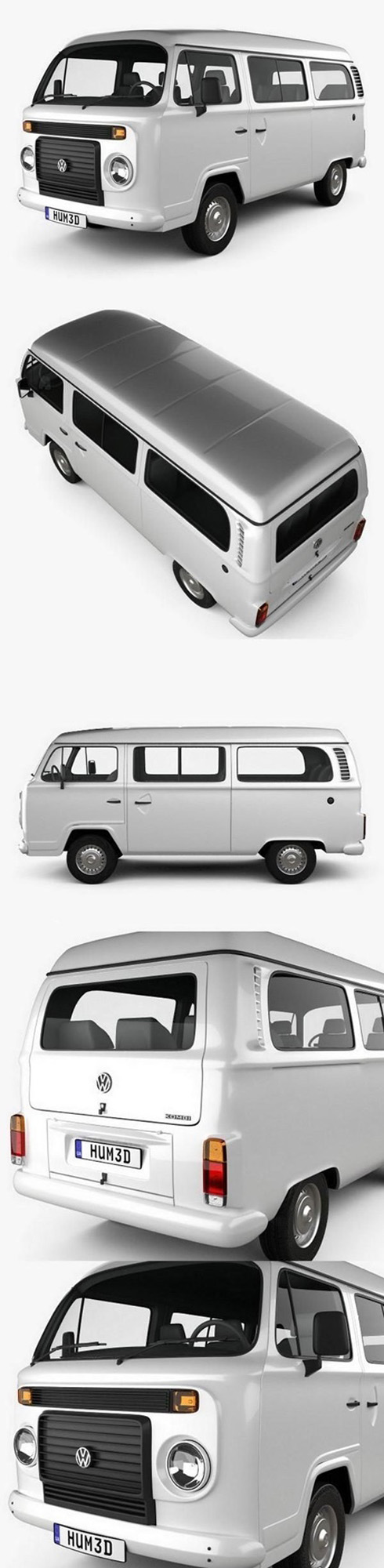 Volkswagen Kombi (T2) 2012 3D Model