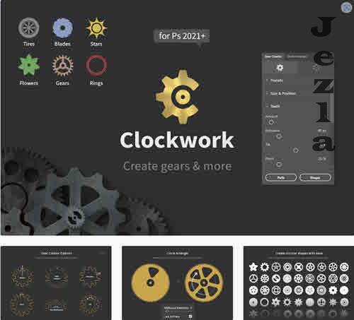 Clockwork - Create Gears & More in Photoshop