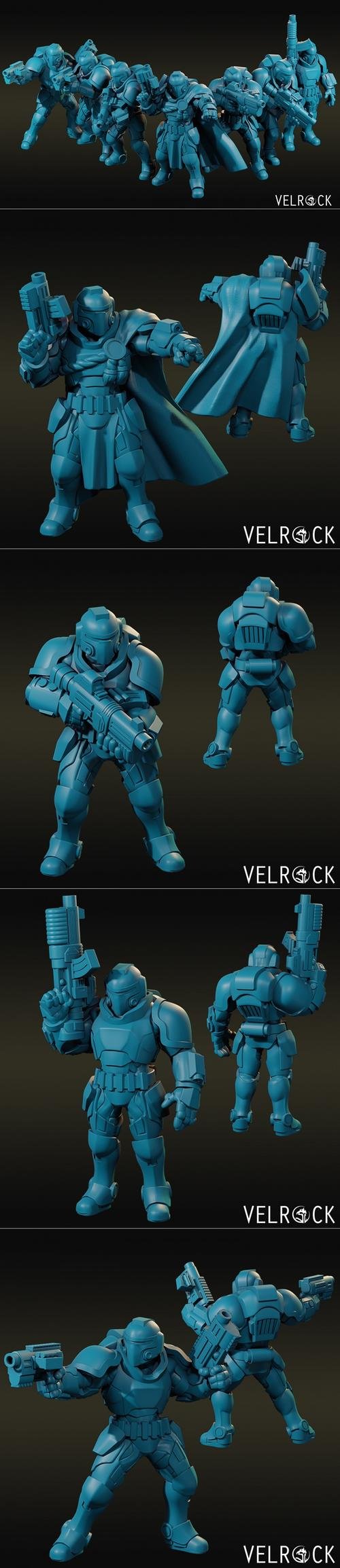Velrock Art - Tempest Marine Basic Unit 3D Print