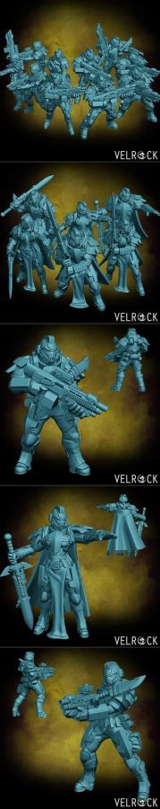 Velrock Art - Tempest Guardsmen Knights Order 3D Print