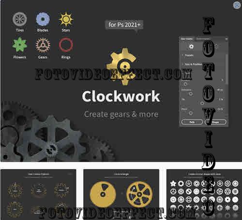 Clockwork - Create Gears & More in Photoshop