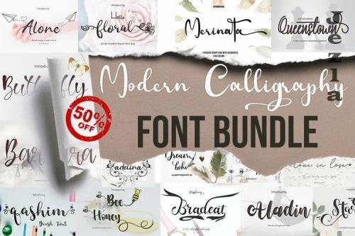 Font bundle modern caliligraphy - 2177081
