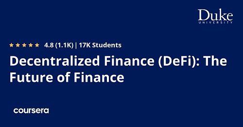 Coursera – Decentralized Finance (DeFi) The Future of Finance Specialization
