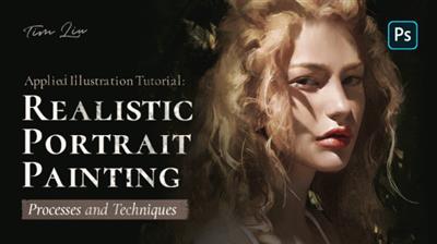 Wingfox – Applied Illustration Tutorial - Realistic Portrait Painting Processes and Techniques with  Tim Liu