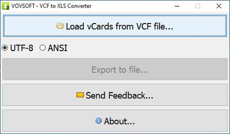 VovSoft VCF to XLS Converter 2.1 Multilingual + Portable