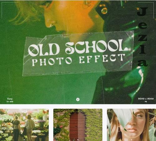 Old School Print Photo Effect - 7TY9EGZ