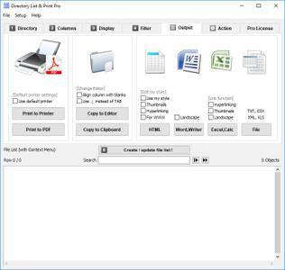 Directory List and Print Pro 4.22 Portable