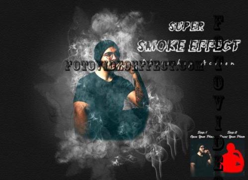 Super Smoke Effect Photoshop Action - 10252542