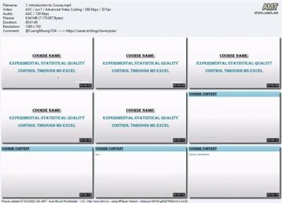 Experimental statistical quality control through MS  Excel 93fe6157a2da82dabb26989091effd37