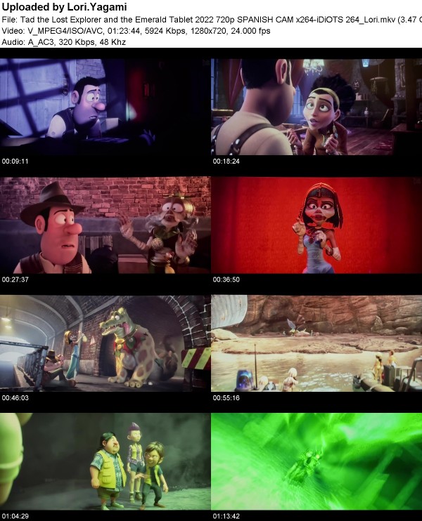 Tad the Lost Explorer and the Emerald Tablet (2022) 720p CAM x264-iDiOTS