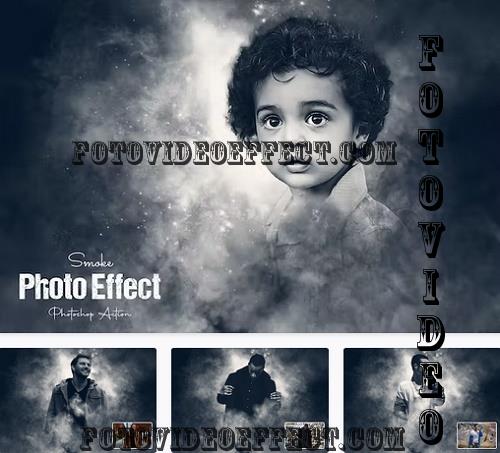 Smoke Photo Effect Photoshop Action - F3SZP2Y