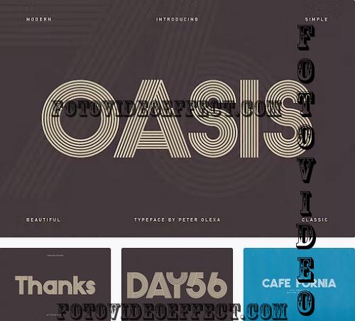 Oasis Geometric Font - 10219387