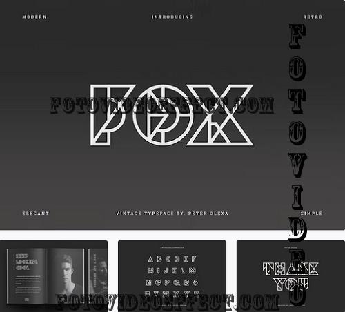 Fox Geometric Font - 10219387