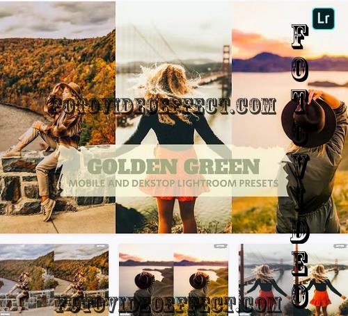 Golden Green Lightroom Presets Dekstop and Mobile