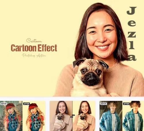 Cartoon Photo Effect Action - GXVAV82