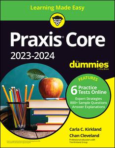 Praxis Core 2023-2024 For Dummies, 4th Edition