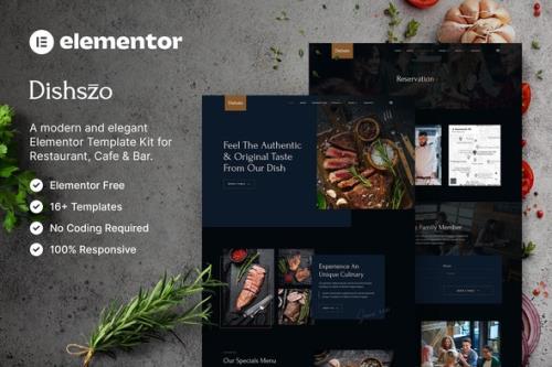 ThemeForest - Dishszo – Restaurant & Cafe Elementor Template Kit/40071400