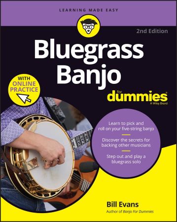 Bluegrass Banjo For Dummies Book + Online Video & Audio Instruction