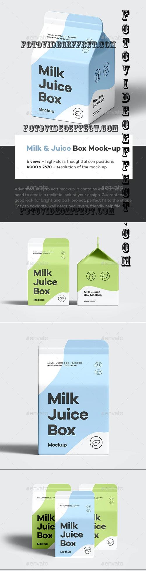 Milk Juice Box Mock-up - 39926306