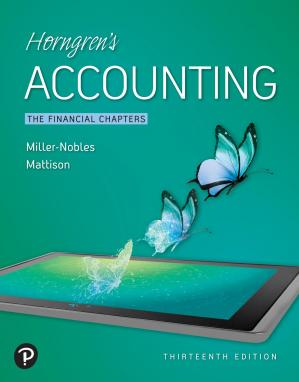 Horngren's Accounting, The Financial Chapters, 13th Edition